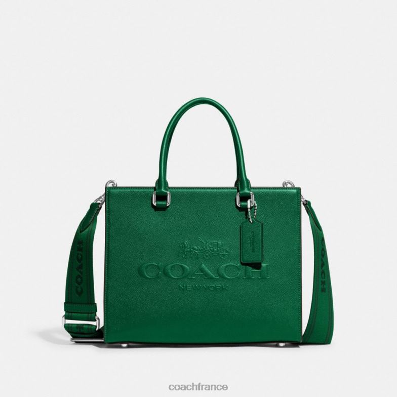 Coach Hommes cabas avec toile signature vert HHR6J643