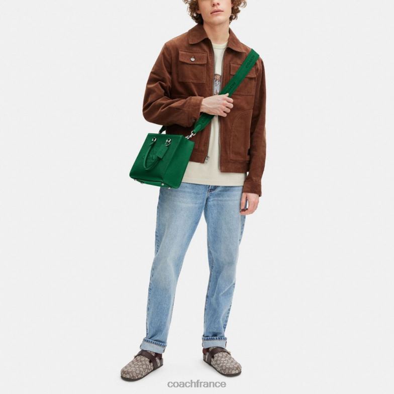 Coach Hommes cabas avec toile signature vert HHR6J643