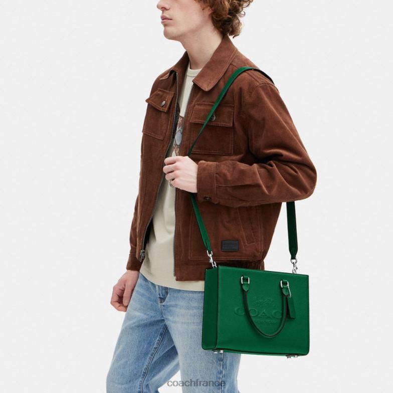 Coach Hommes cabas avec toile signature vert HHR6J643