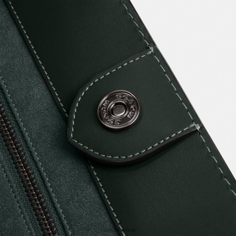 Coach Hommes cabas field 40 en jacquard micro signature vert amazonien HHR6J635