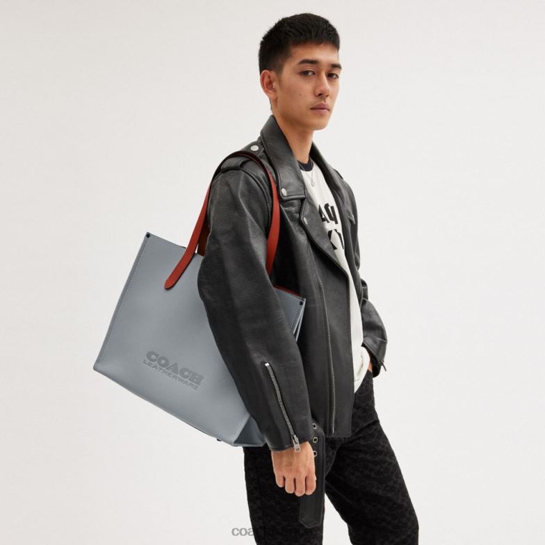 Coach Hommes fourre-tout relais gris bleu HHR6J630