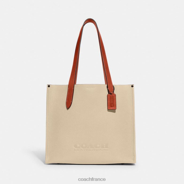 Coach Hommes relais cabas 34 Ivoire HHR6J628
