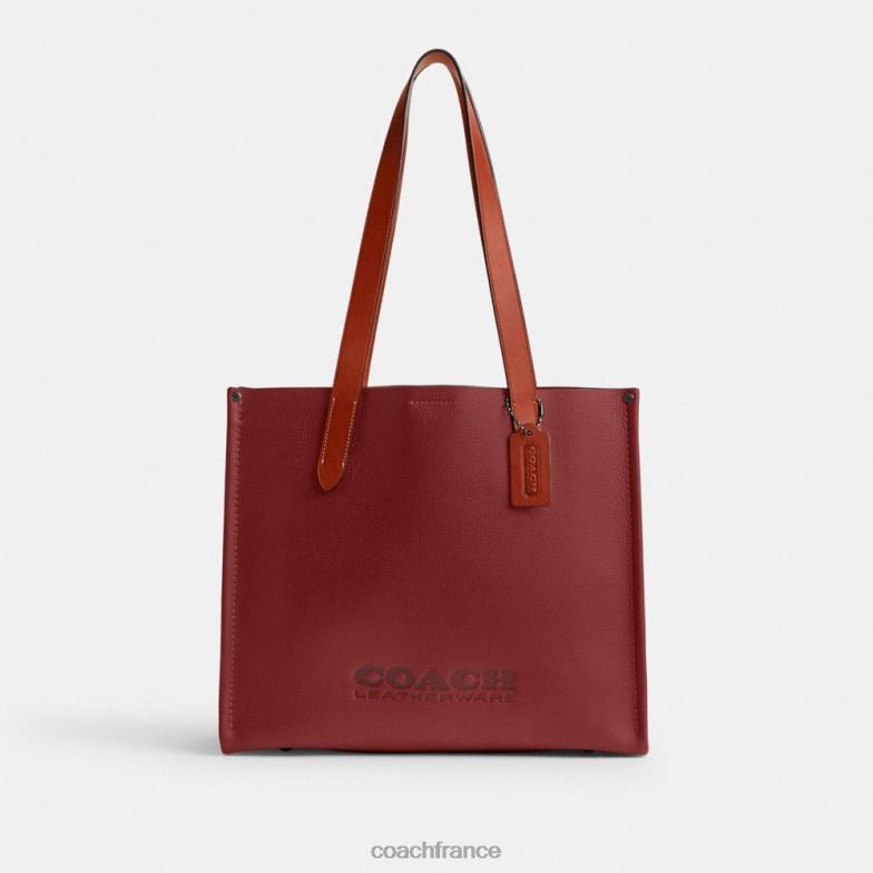 Coach Hommes relais cabas 34 rouge rubis HHR6J627