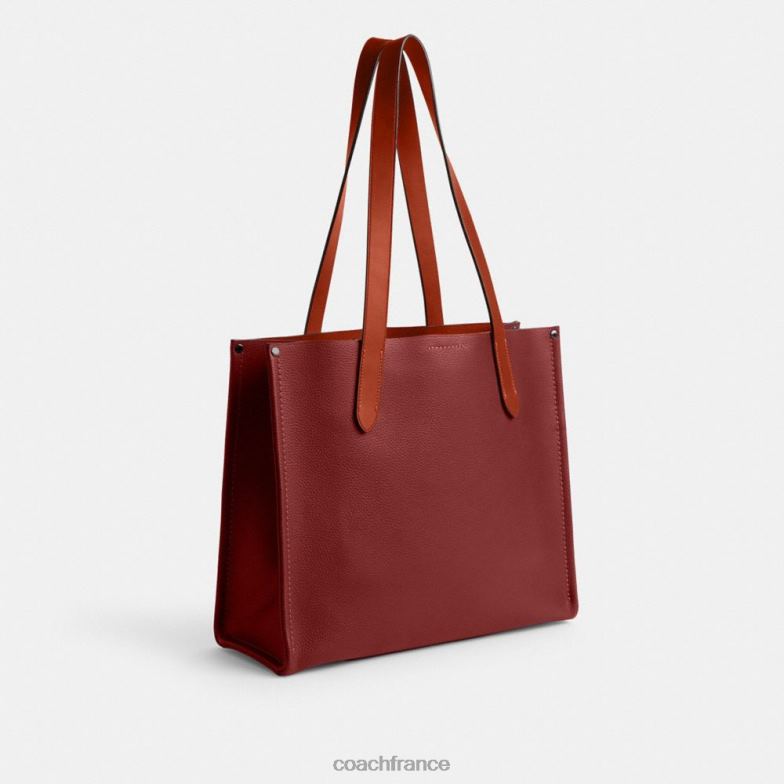 Coach Hommes relais cabas 34 rouge rubis HHR6J627