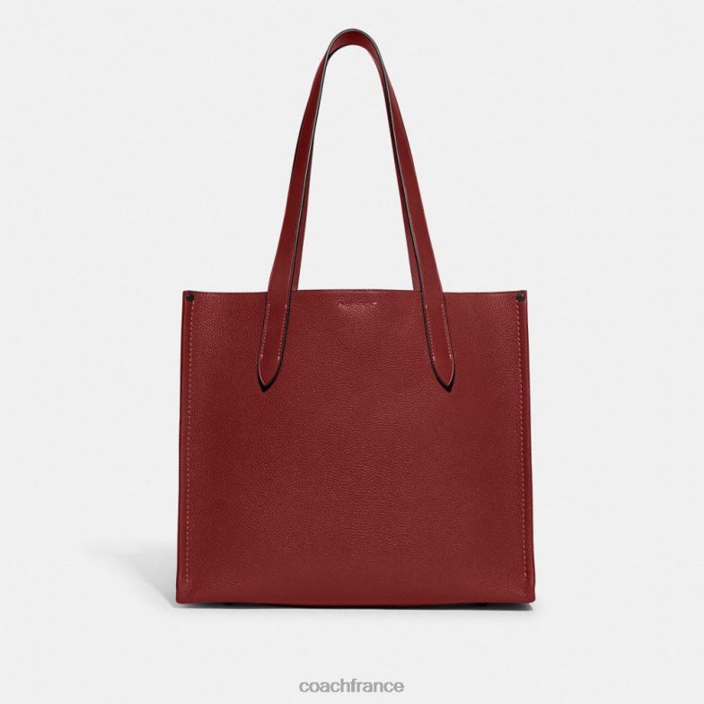 Coach Hommes relais cabas 34 rouge rubis HHR6J627