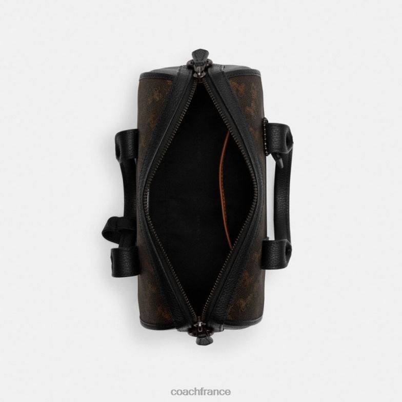 Coach Hommes Gotham Duffle 24 avec imprimé cheval et calèche truffe/noir HHR6J658