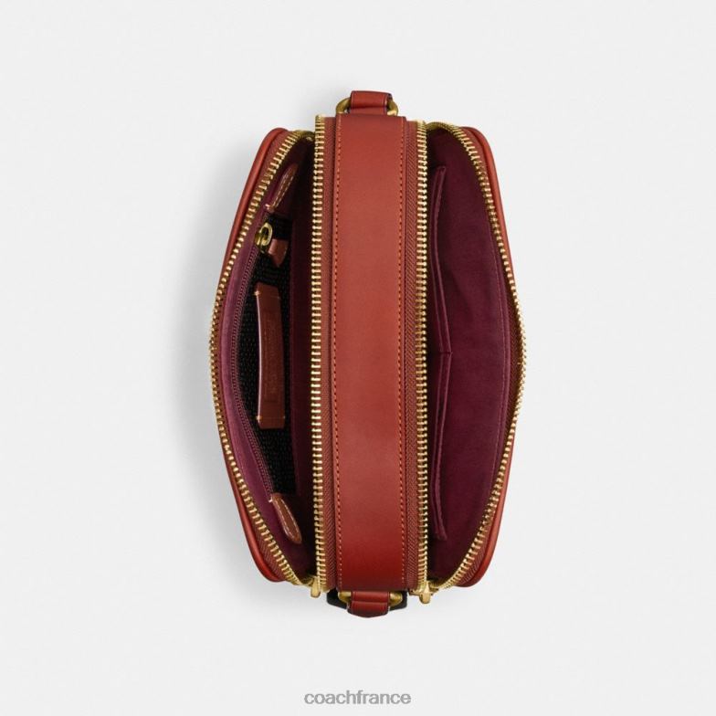 Coach Hommes cosmic coach charter crossbody 24 en toile exclusive avec patchs beige/rouille multicolore HHR6J652