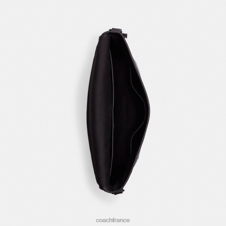 Coach Hommes messager beck en cuir exclusif noir HHR6J651