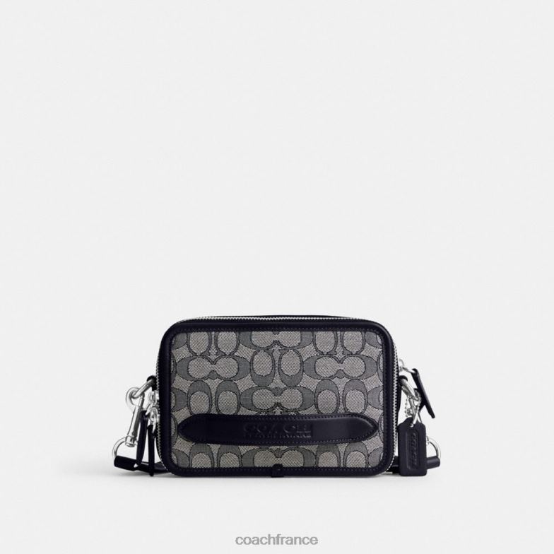 Coach Hommes sac à bandoulière Charter en jacquard signature La marine de minuit HHR6J667