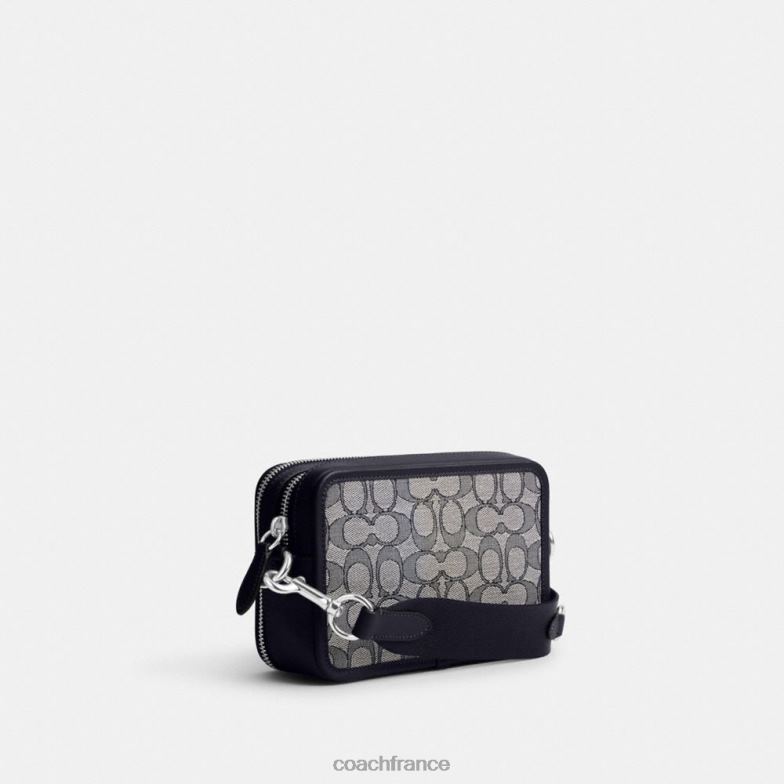 Coach Hommes sac à bandoulière Charter en jacquard signature La marine de minuit HHR6J667