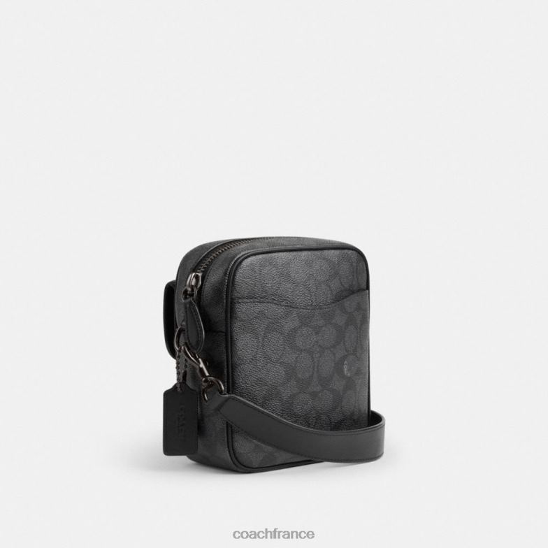 Coach Hommes sac à bandoulière beck en toile exclusive charbon HHR6J672