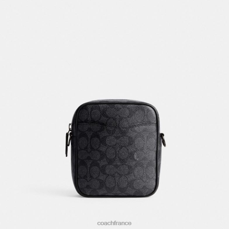 Coach Hommes sac à bandoulière beck en toile exclusive charbon HHR6J672