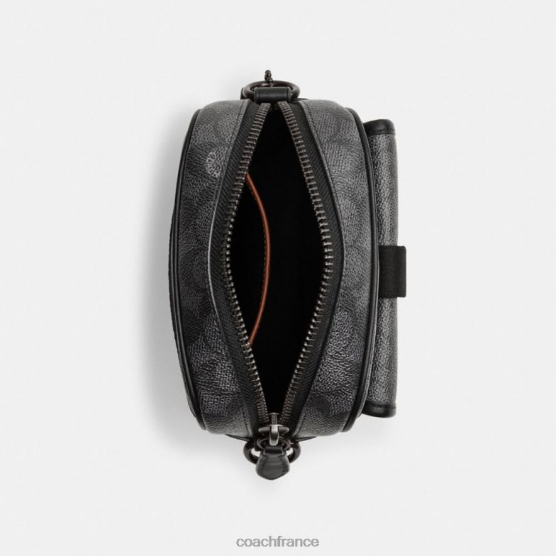 Coach Hommes sac à bandoulière beck en toile exclusive charbon HHR6J672