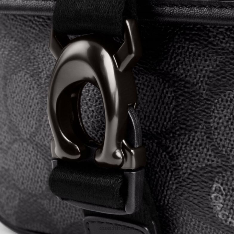Coach Hommes sac à bandoulière beck en toile exclusive charbon HHR6J672
