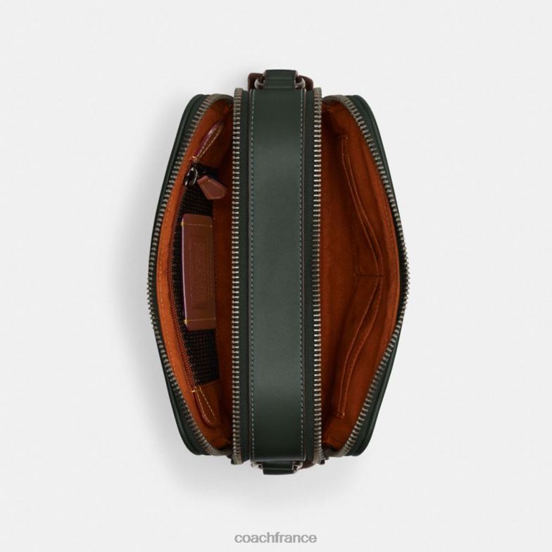 Coach Hommes sac à bandoulière charter 24 en jacquard micro signature vert amazonien HHR6J662