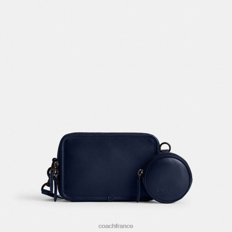 Coach Hommes sac à bandoulière charter avec pochette hybride bleu profond HHR6J668