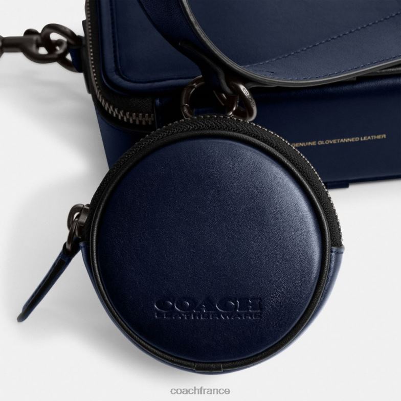 Coach Hommes sac à bandoulière charter avec pochette hybride bleu profond HHR6J668
