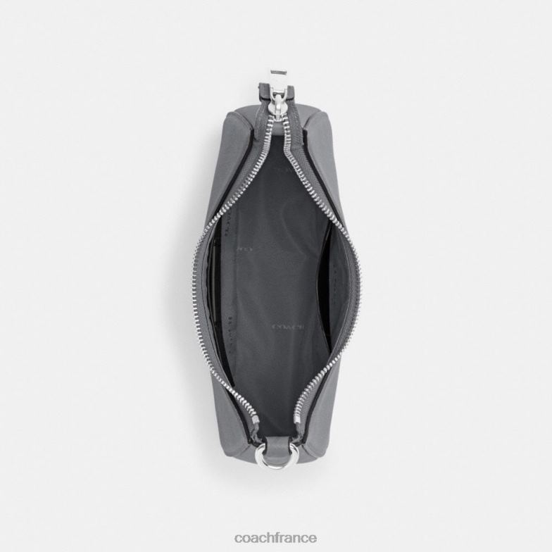 Coach Hommes sac à bandoulière hobo avec toile signature gris bleu HHR6J666
