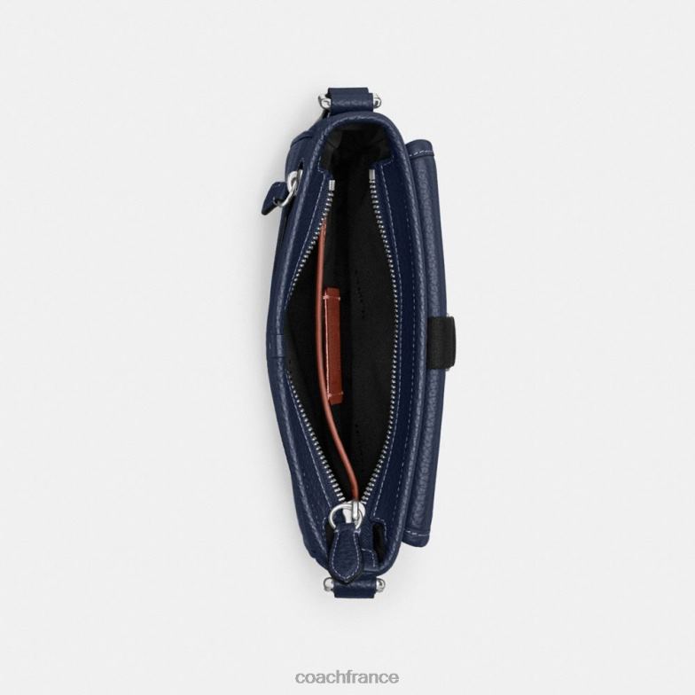 Coach Hommes sac à bandoulière slim beck bleu profond HHR6J661