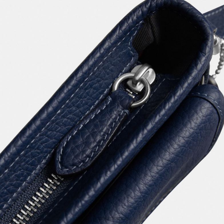 Coach Hommes sac à bandoulière slim beck bleu profond HHR6J661