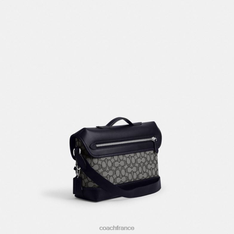 Coach Hommes sac de vélo League en jacquard signature La marine de minuit HHR6J665
