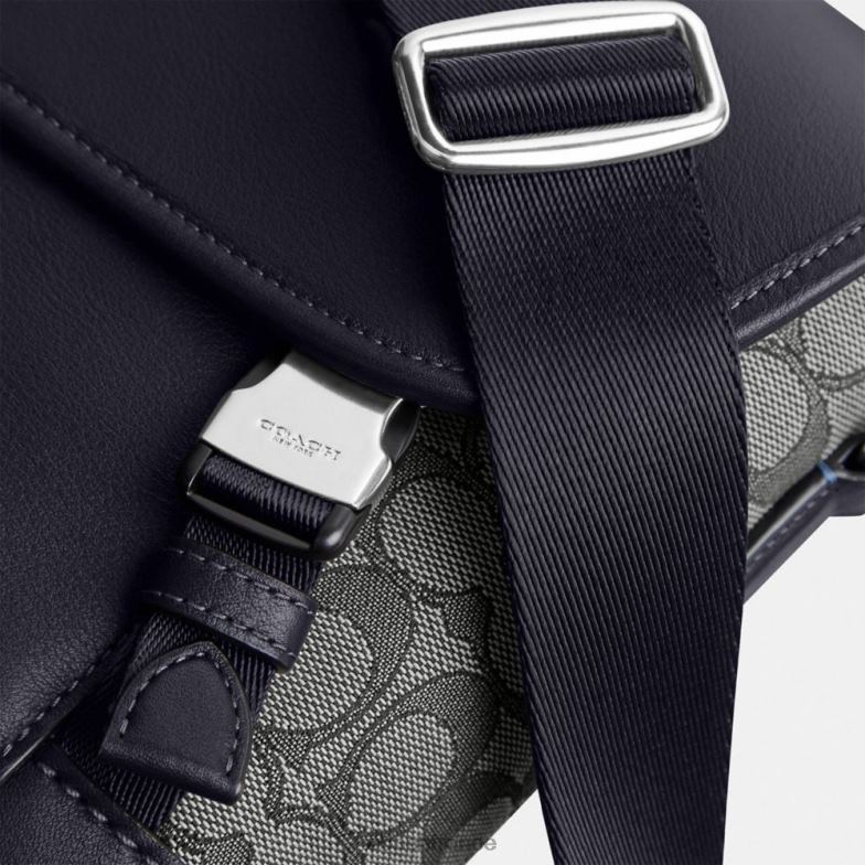 Coach Hommes sac de vélo League en jacquard signature La marine de minuit HHR6J665