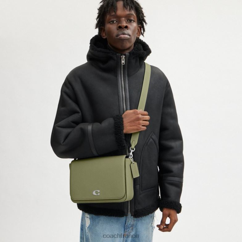 Coach Hommes sac messager avec intérieur en toile emblématique mousse HHR6J647