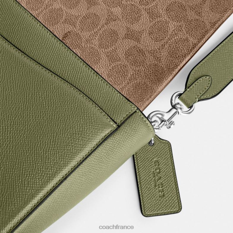 Coach Hommes sac messager avec intérieur en toile emblématique mousse HHR6J647