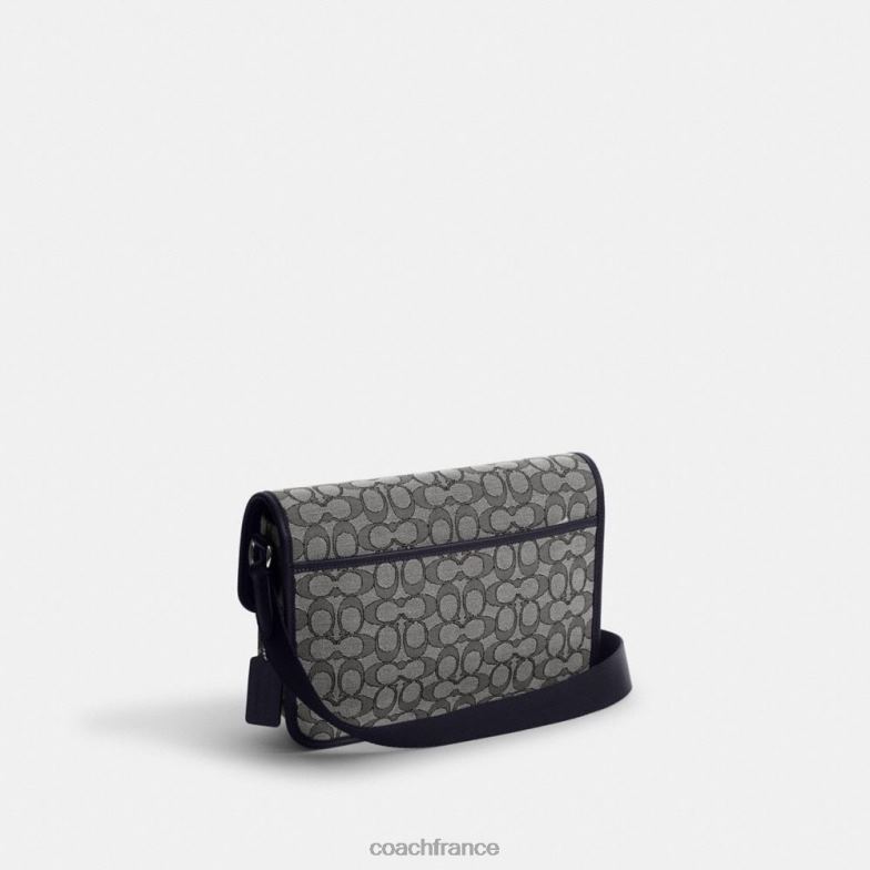 Coach Hommes sac messager league en jacquard signature La marine de minuit HHR6J664