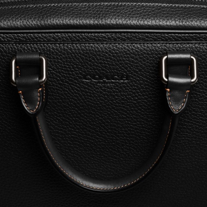 Coach Hommes Gotham bref noir HHR6J624