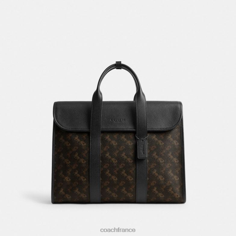 Coach Hommes Portfolio Gotham avec imprimé cheval et calèche truffe HHR6J619