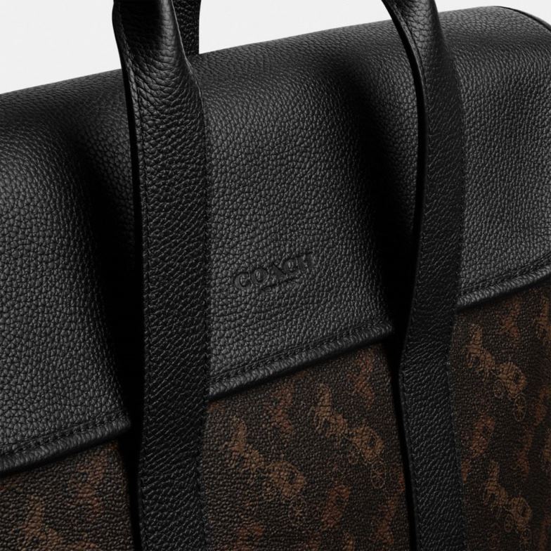 Coach Hommes Portfolio Gotham avec imprimé cheval et calèche truffe HHR6J619