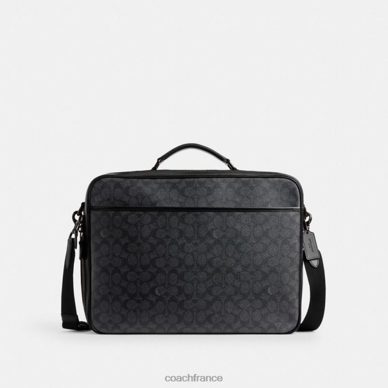 Coach Hommes slip convertible gotham en toile exclusive charbon HHR6J617