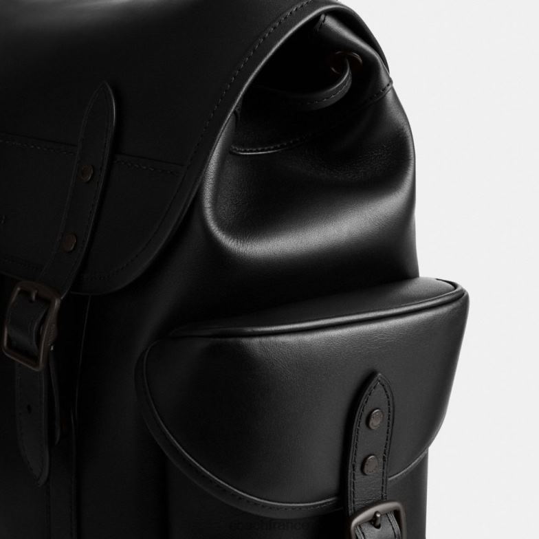 Coach Hommes sac à dos d'attelage noir HHR6J678