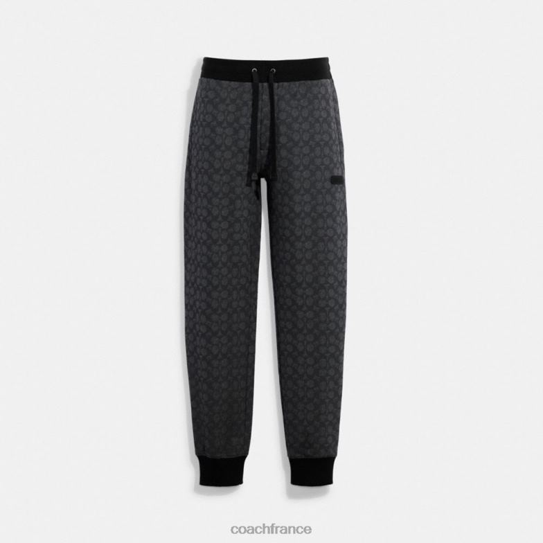 Coach Hommes jogging essentiel en signature signature au fusain HHR6J793