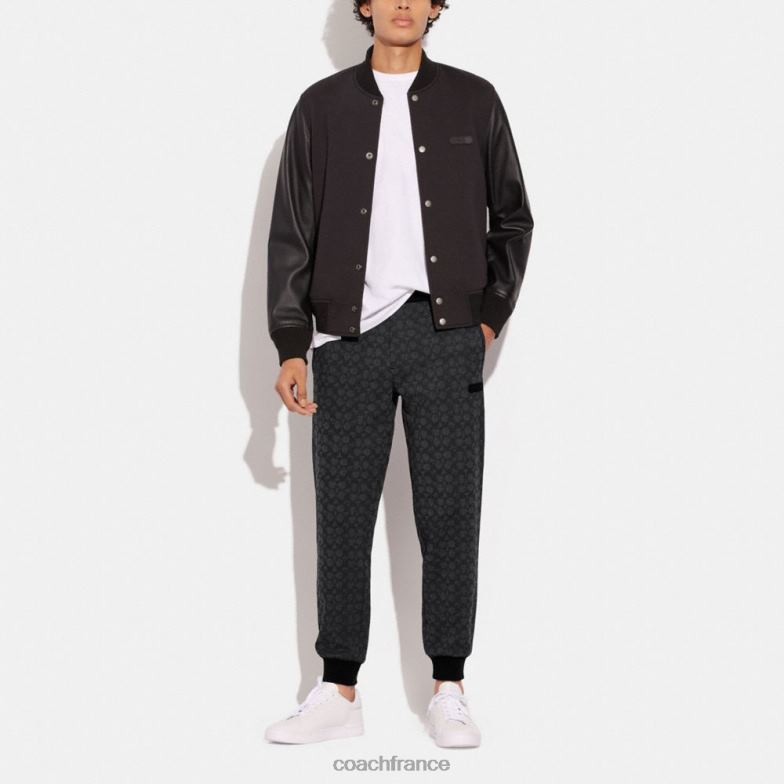 Coach Hommes jogging essentiel en signature signature au fusain HHR6J793