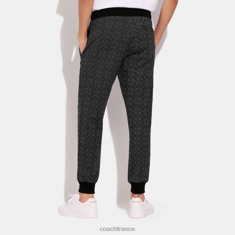 Coach Hommes jogging essentiel en signature signature au fusain HHR6J793