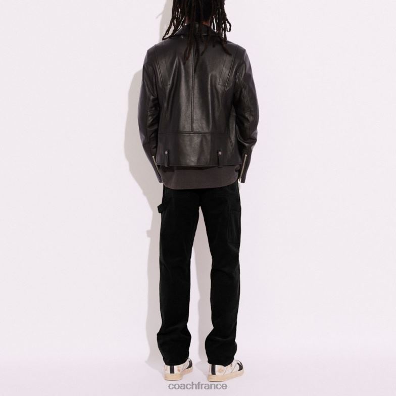 Coach Hommes pantalons en velours noir HHR6J787