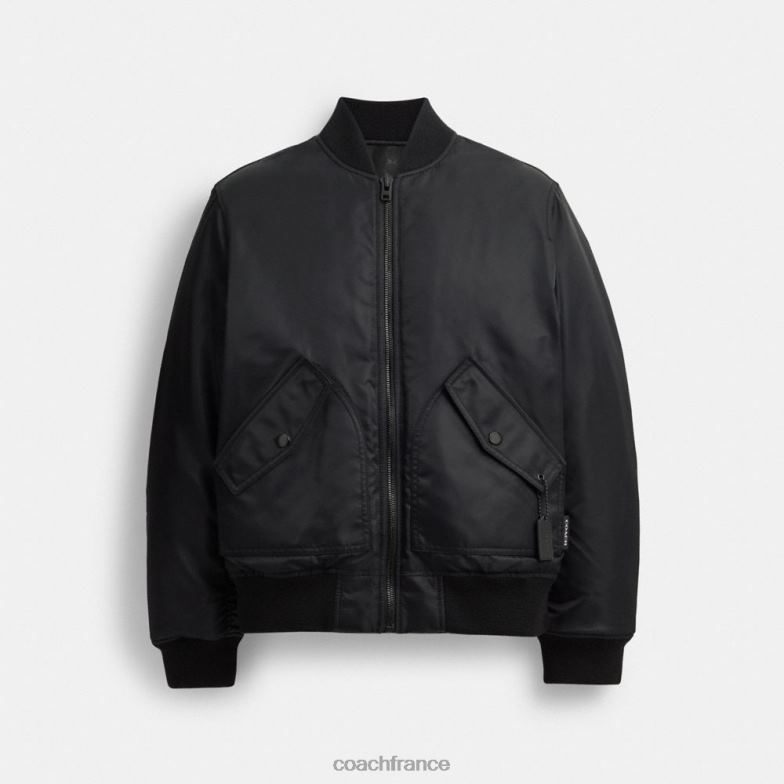 Coach Hommes veste réversible ma-1 noir HHR6J753