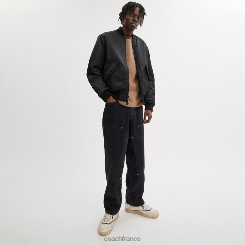 Coach Hommes veste réversible ma-1 noir HHR6J753