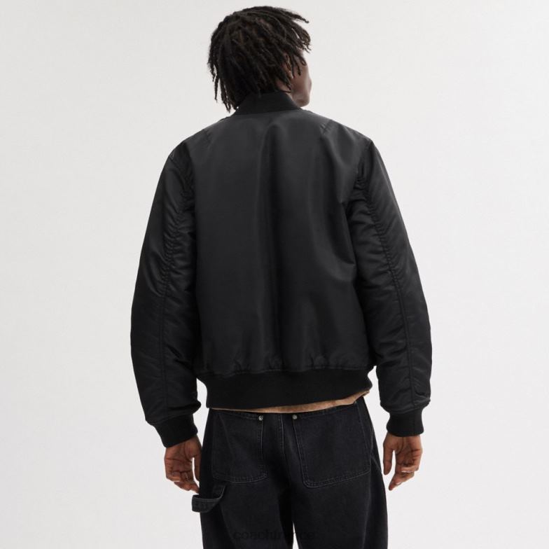 Coach Hommes veste réversible ma-1 noir HHR6J753