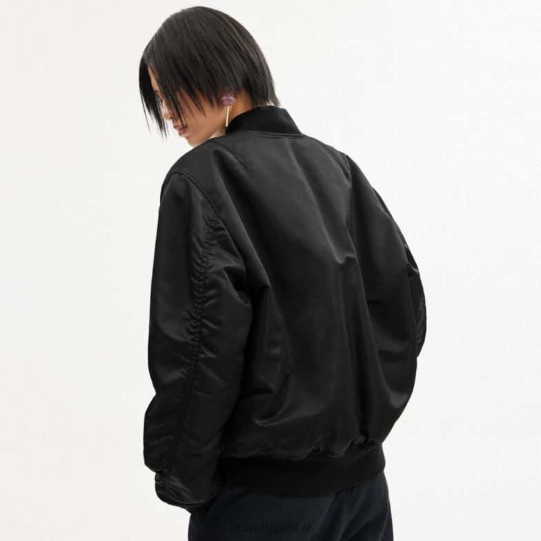 Coach Hommes veste réversible ma-1 noir HHR6J753