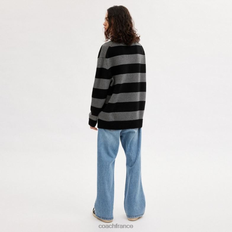 Coach Hommes entraîneur | pull oversize dc superman gris noir HHR6J775