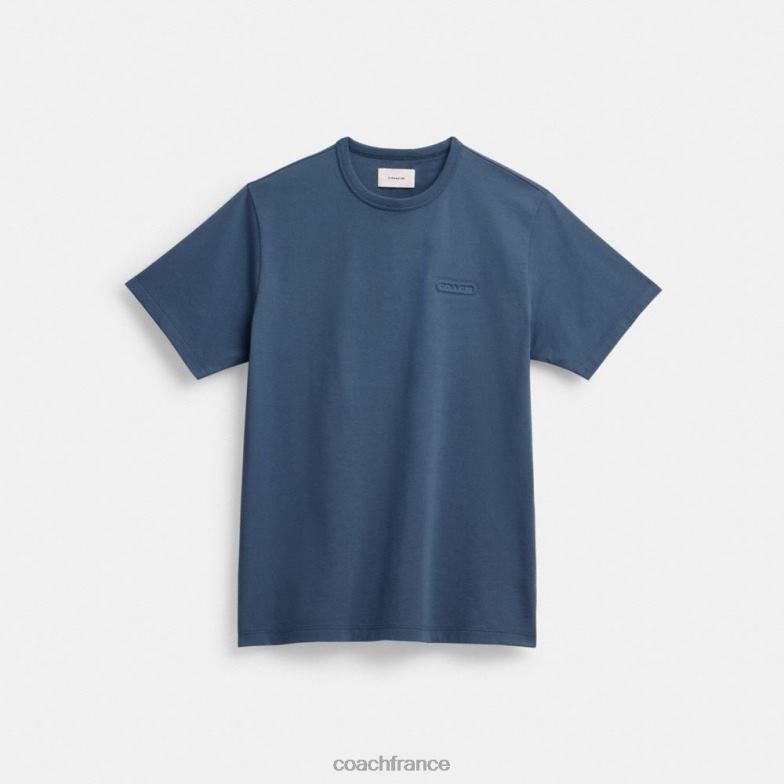Coach Hommes t-shirt essentiel bleu. HHR6J782