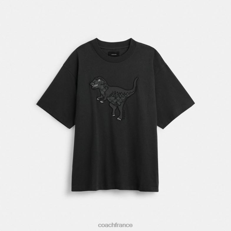 Coach Hommes t-shirt rexy noir HHR6J764