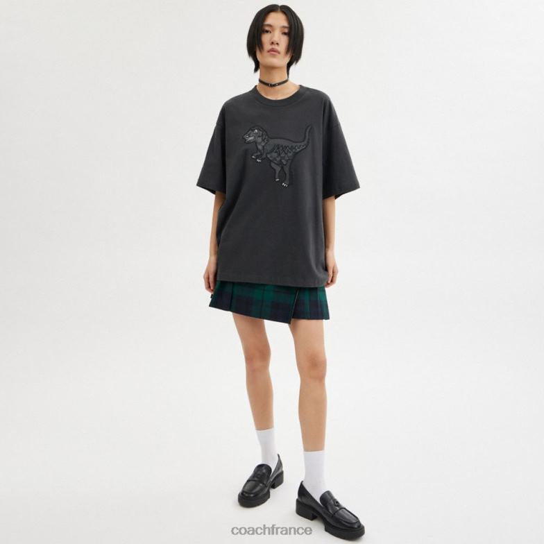 Coach Hommes t-shirt rexy noir HHR6J764