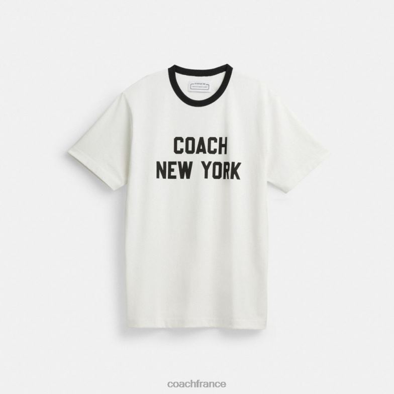 Coach Hommes tee-shirt new-yorkais blanc. HHR6J763