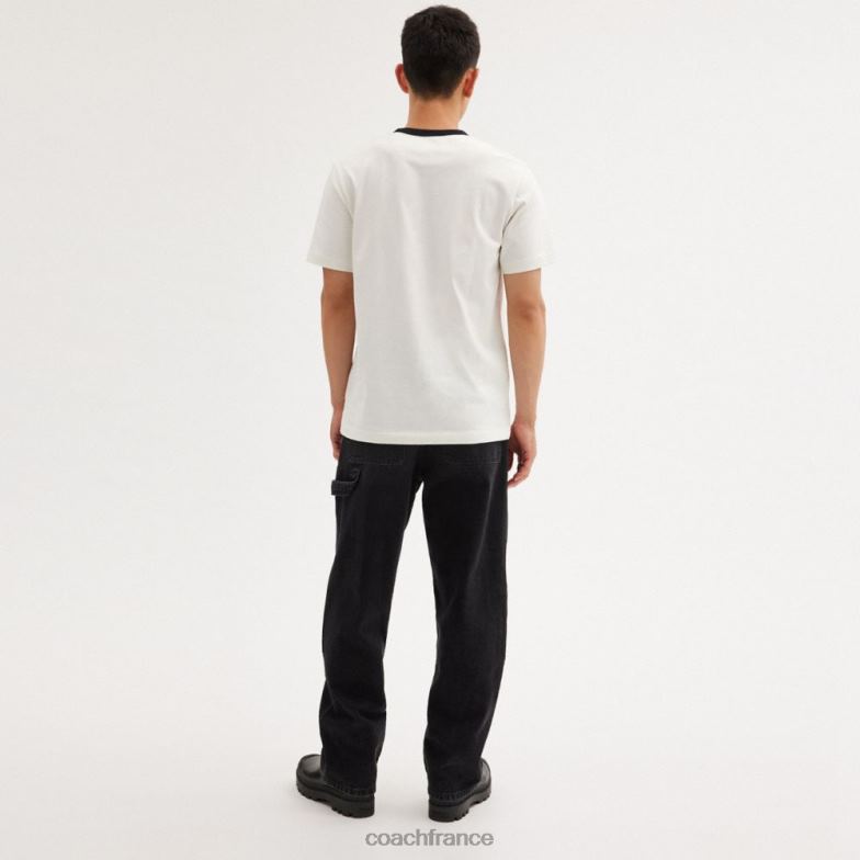 Coach Hommes tee-shirt new-yorkais blanc. HHR6J763
