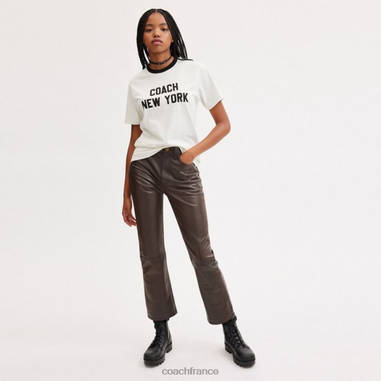 Coach Hommes tee-shirt new-yorkais blanc. HHR6J763